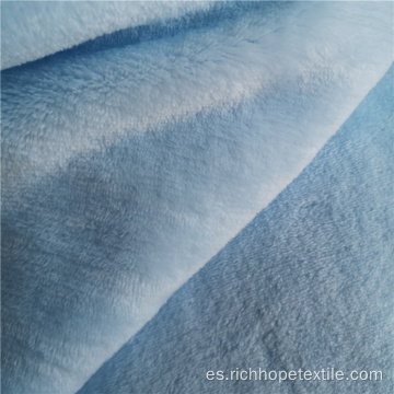 Tela de franela de teñido sólido de color liso textil